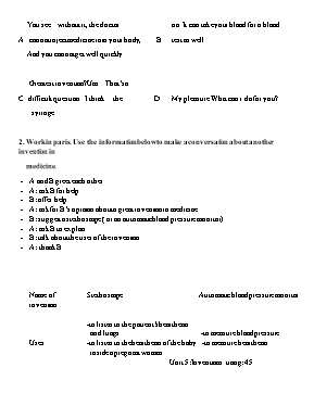 Sách bài tập Tiếng Anh 10 (Thí điểm) - Tập 1 - Test your sef 1 (P29, 30)